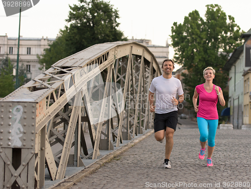 Image of couple jogging