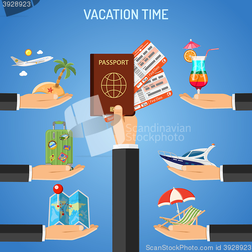 Image of Vacation and Tourism Concept