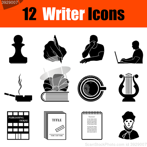 Image of Set of writer icons