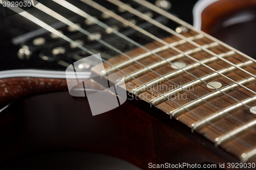 Image of Electric guitar detail shots