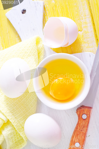 Image of raw eggs