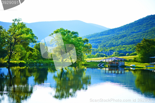 Image of lake and sky