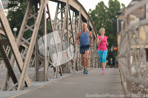 Image of couple jogging