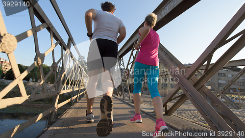 Image of couple jogging