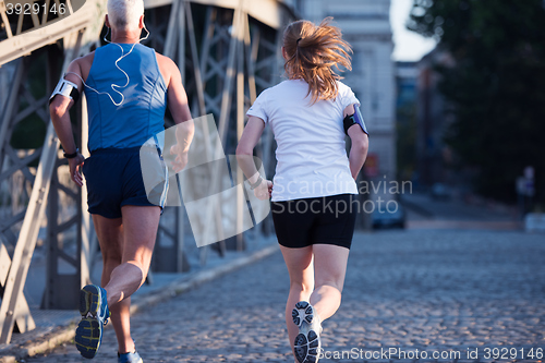Image of couple jogging
