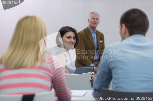 Image of students group study