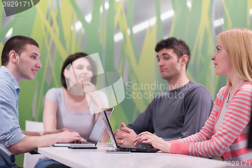 Image of students group study