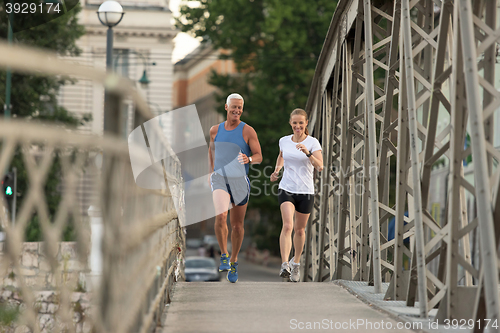 Image of couple jogging