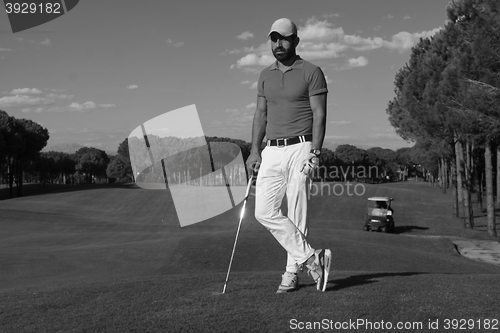 Image of golf player portrait