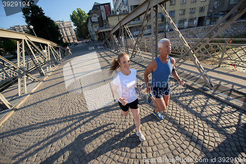 Image of couple jogging
