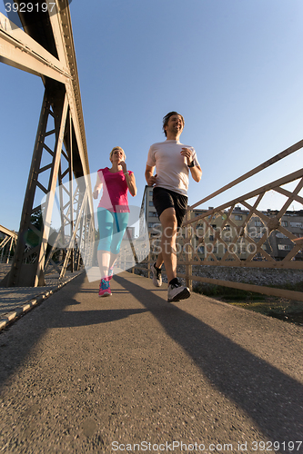 Image of couple jogging