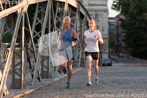 Image of couple jogging