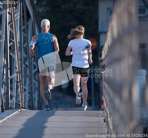 Image of couple jogging
