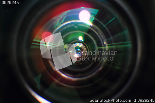 Image of lense glass background