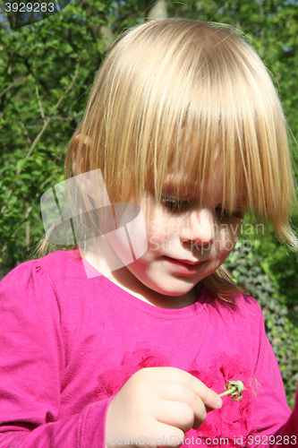 Image of Young girl playing