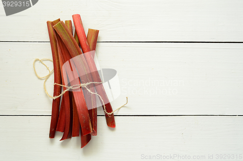 Image of Fresh organic rhubarb