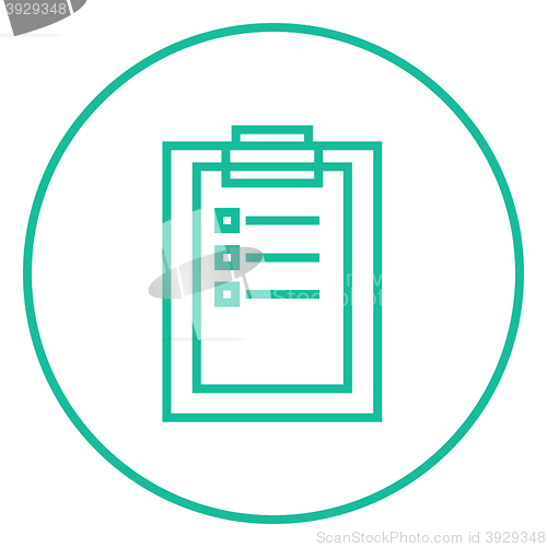 Image of Medical report line icon.