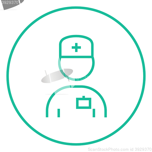 Image of Nurse line icon.