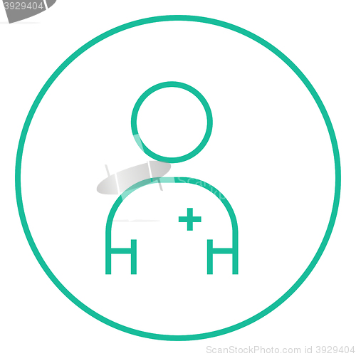 Image of Nurse line icon.