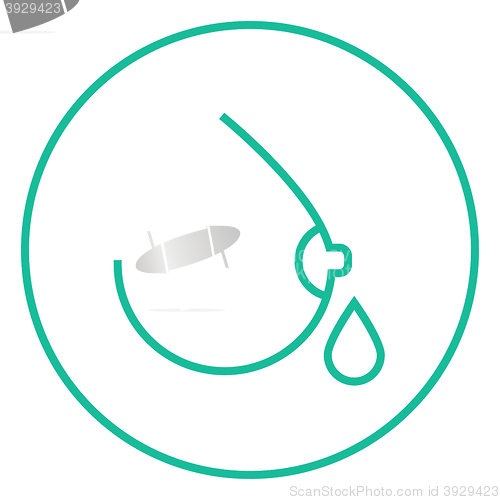 Image of Breastfeeding line icon.