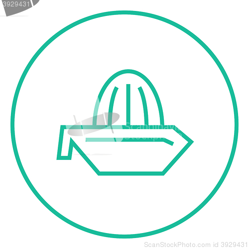 Image of Lemon squeezer line icon.