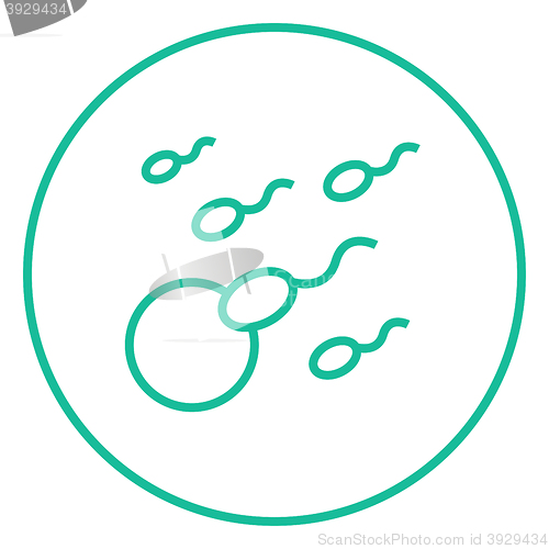 Image of Fertilization line icon.