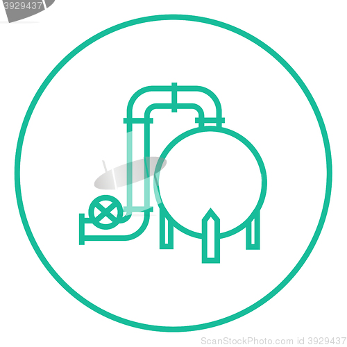 Image of Factory line icon.