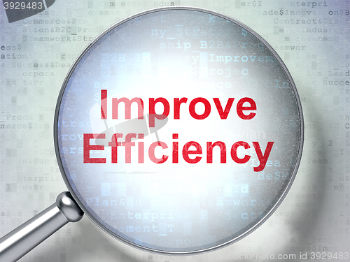 Image of Business concept: Improve Efficiency with optical glass