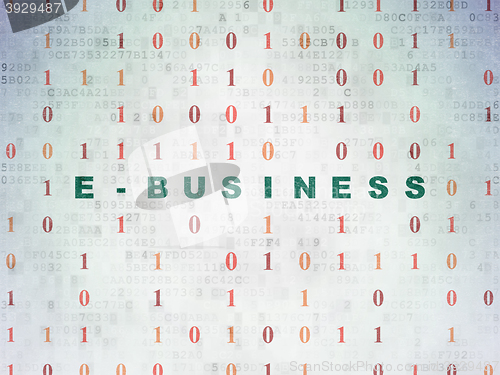 Image of Finance concept: E-business on Digital Data Paper background
