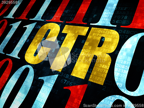 Image of Business concept: CTR on Digital background
