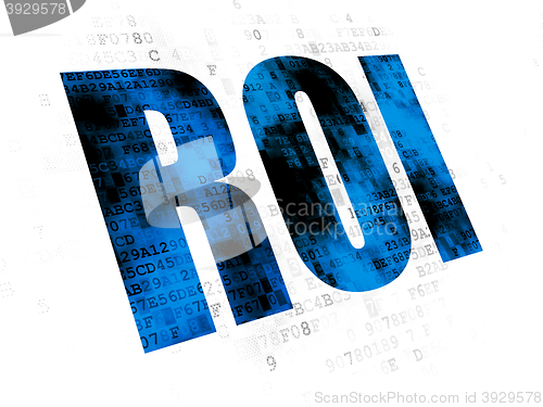Image of Business concept: ROI on Digital background