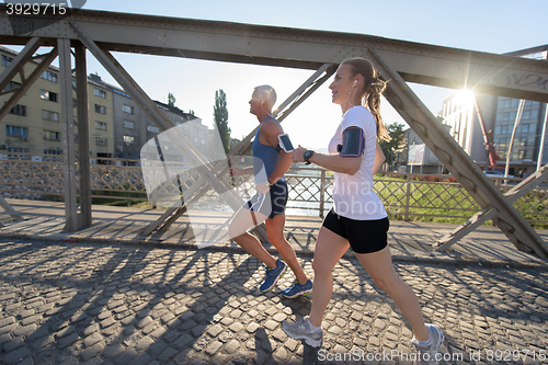 Image of couple jogging