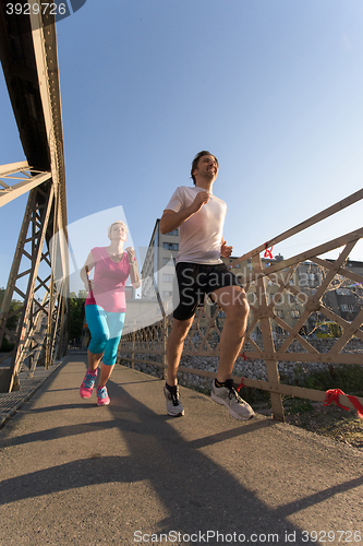 Image of couple jogging