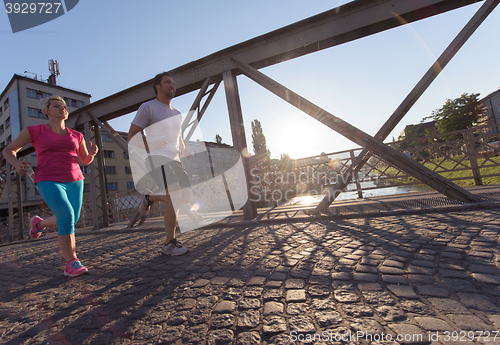 Image of couple jogging