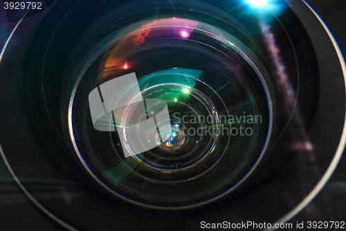 Image of lense glass background