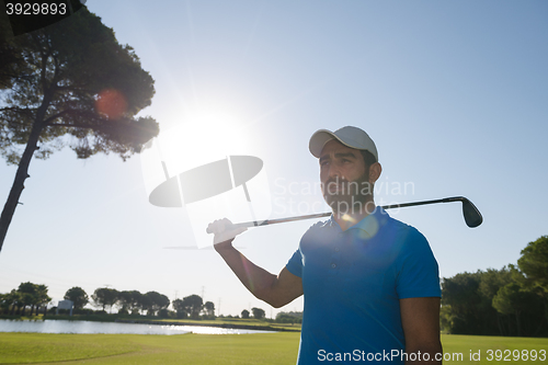 Image of golf player portrait