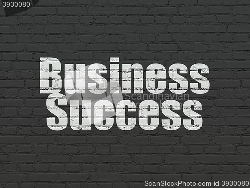 Image of Business concept: Business Success on wall background