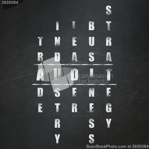 Image of Finance concept: Audit in Crossword Puzzle