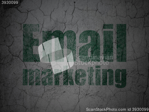 Image of Business concept: Email Marketing on grunge wall background