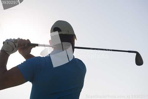 Image of golf player hitting shot