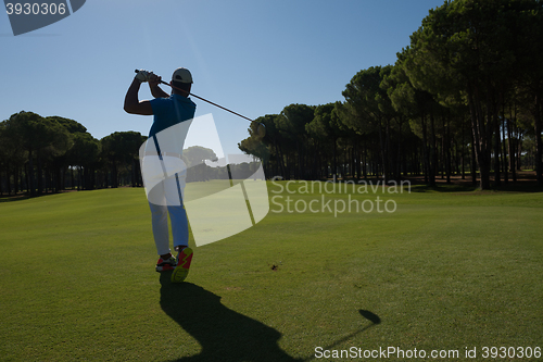 Image of golf player hitting shot