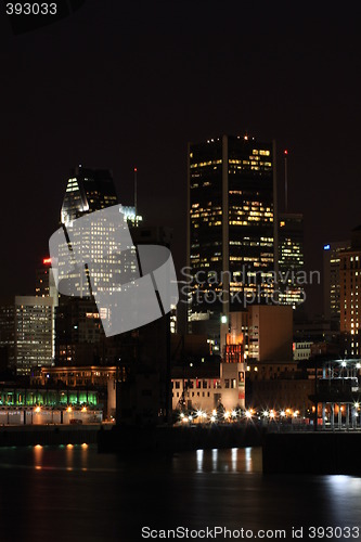 Image of city at night