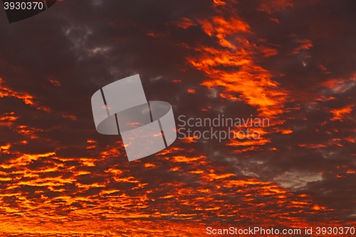 Image of Sunset sky clouds