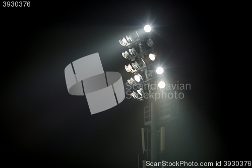 Image of Lighting tower of a stadium