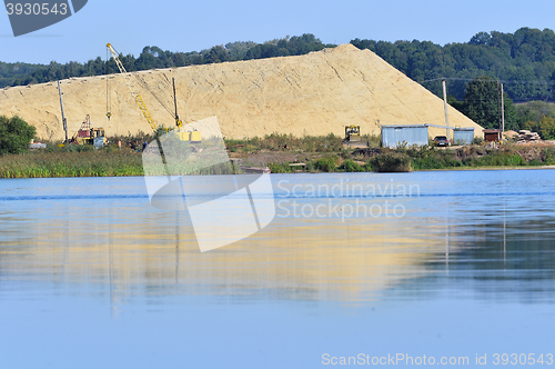 Image of Extraction of sand in sandpit