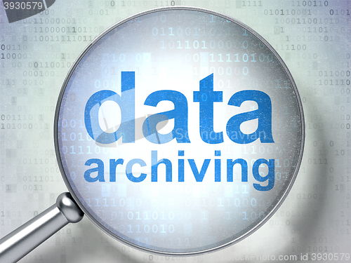 Image of Information concept: Data Archiving with optical glass