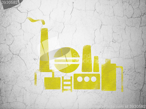 Image of Business concept: Oil And Gas Indusry on wall background