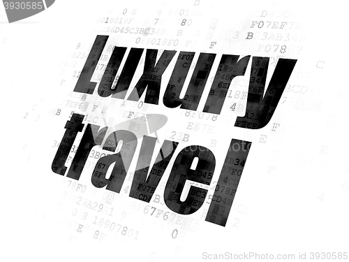Image of Travel concept: Luxury Travel on Digital background