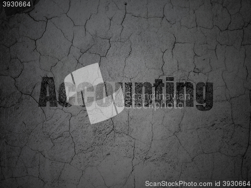 Image of Banking concept: Accounting on grunge wall background