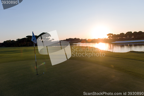 Image of golf ball on edge of  the hole